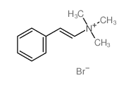 Ethenaminium,N,N,N-trimethyl-2-phenyl-, bromide (1:1)结构式