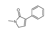 1-methyl-4-phenyl-2H-pyrrol-5-one Structure