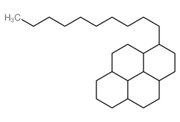 Pyrene, 1-decylhexadecahydro- Structure