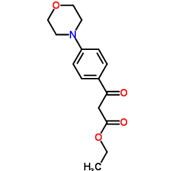 Ethyl 3-[4-(4-morpholinyl)phenyl]-3-oxopropanoate Structure