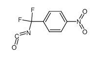 Difluoro(4-nitrophenyl)methyl isocyanate structure