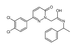N-(α-Methylbenzyl)-3-(3,4-dichlorophenyl)-6-oxo-1(6H)-pyridazineacetamide结构式
