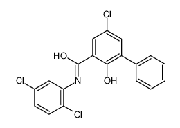 5-Chloro-N-(2,5-dichlorophenyl)-2-hydroxy-(1,1'-biphenyl)-3-carboxamide Structure