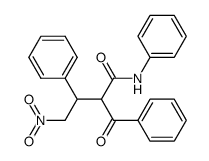 2-Benzoyl-4-nitro-3,N-diphenyl-butyramide Structure