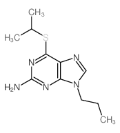 9H-Purin-2-amine,6-[(1-methylethyl)thio]-9-propyl- structure