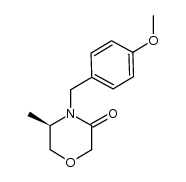 (R)-4-(4-methoxybenzyl)-5-methylmorpholin-3-one结构式