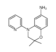 2,2-dimethyl-4-pyridin-2-yl-3H-1,4-benzoxazin-6-amine结构式