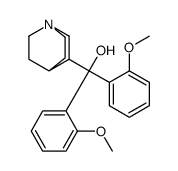 1-azabicyclo[2.2.2]octan-3-yl-bis(2-methoxyphenyl)methanol结构式