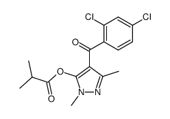 (2,4-dichloro-phenyl)-(5-isobutyryloxy-1,3-dimethyl-1H-pyrazol-4-yl)-methanone Structure