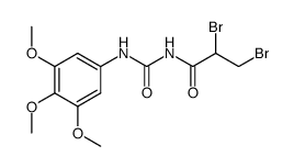 1-(2,3-Dibromo-propionyl)-3-(3,4,5-trimethoxy-phenyl)-urea结构式