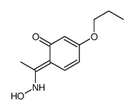 6-[1-(hydroxyamino)ethylidene]-3-propoxycyclohexa-2,4-dien-1-one Structure