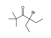 4-bromo-4-ethyl-2,2-dimethylhexan-3-one结构式