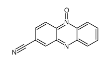 5-oxidophenazin-5-ium-2-carbonitrile结构式
