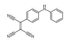 2-(4-anilinophenyl)ethene-1,1,2-tricarbonitrile结构式