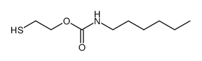 Hexyl-carbamidsaeure-(2-mercapto-ethylester) Structure