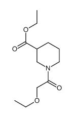 3-Piperidinecarboxylicacid,1-(ethoxyacetyl)-,ethylester(9CI) Structure