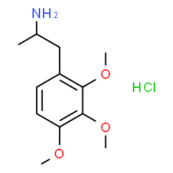 2,3,4-Trimethoxyamphetamine (hydrochloride)结构式