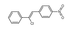 (Z)-1-(2-chloro-2-phenylvinyl)-4-nitrobenzene Structure