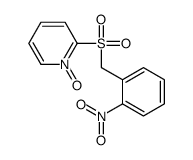 2-[(2-nitrophenyl)methylsulfonyl]-1-oxidopyridin-1-ium结构式
