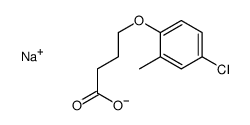sodium 4-(4-chloro-o-tolyloxy)butyrate结构式