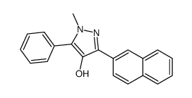 1-methyl-3-naphthalen-2-yl-5-phenylpyrazol-4-ol Structure