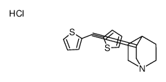 3-(dithiophen-2-ylmethylidene)-1-azabicyclo[2.2.2]octane,hydrochloride结构式