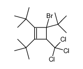 3-bromo-1,2,3-tritert-butyl-4-(trichloromethyl)cyclobutene Structure