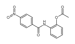 o-(p-Nitrobenzamido)phenyl-acetat Structure