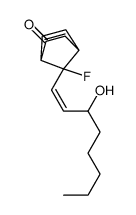 7-fluoro-7-(3-hydroxyoct-1-enyl)bicyclo[2.2.1]hept-2-en-5-one结构式