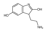 3-(2-aminoethyl)-5-hydroxy-1,3-dihydroindol-2-one结构式
