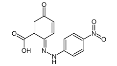 6-[(4-nitrophenyl)hydrazinylidene]-3-oxocyclohexa-1,4-diene-1-carboxylic acid Structure