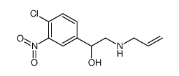 α-<4-Chlor-3-nitrophenyl>-β-aminoaethanol结构式