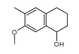 1,2,3,4-tetrahydro-6-methyl-7-methoxy-1-naphthalenol结构式