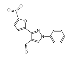 3-(5-nitrofuran-2-yl)-1-phenylpyrazole-4-carbaldehyde Structure