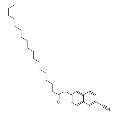 (6-cyanonaphthalen-2-yl) octadecanoate结构式