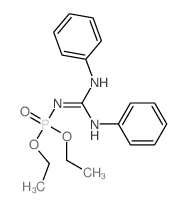 2-diethoxyphosphoryl-1,3-diphenyl-guanidine结构式