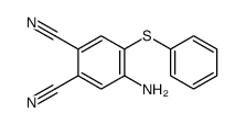 4-amino-5-phenylsulfanylbenzene-1,2-dicarbonitrile结构式