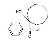 (1-hydroxycyclononyl)-phenylphosphinic acid Structure