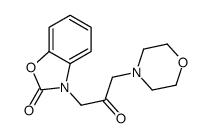 3-(3-morpholin-4-yl-2-oxopropyl)-1,3-benzoxazol-2-one结构式