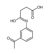 4-[(3-ACETYLPHENYL)AMINO]-4-OXOBUTANOIC ACID Structure