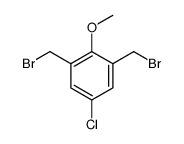 1,3-bis(bromomethyl)-5-chloro-2-methoxybenzene Structure