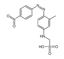 [3-methyl-4-[(4-nitrophenyl)diazenyl]anilino]methanesulfonic acid Structure