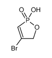 4-bromo-2-hydroxy-5H-1,2λ5-oxaphosphole 2-oxide结构式