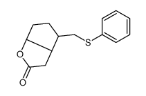 4-(phenylsulfanylmethyl)-3,3a,4,5,6,6a-hexahydrocyclopenta[b]furan-2-one结构式