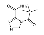 4-(2,2-dimethylpropanoyl)-1,2,4-triazole-3-carboxamide结构式