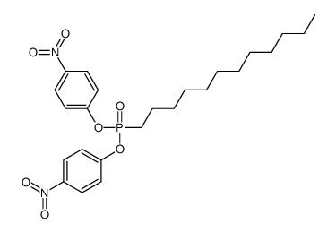 1-[dodecyl-(4-nitrophenoxy)phosphoryl]oxy-4-nitrobenzene结构式