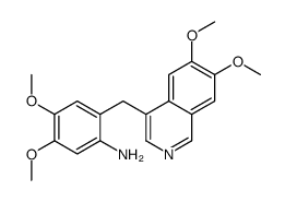2-[(6,7-dimethoxyisoquinolin-4-yl)methyl]-4,5-dimethoxyaniline Structure
