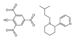 (S)-1-isopentyl-1,2,3,4,5,6-hexahydro-[2,3']bipyridyl, picrate结构式