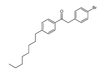 2-(4-bromophenyl)-1-(4-octylphenyl)ethanone结构式