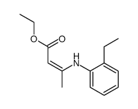 (Z)-ethyl 3-((2-ethylphenyl)amino)but-2-enoate结构式